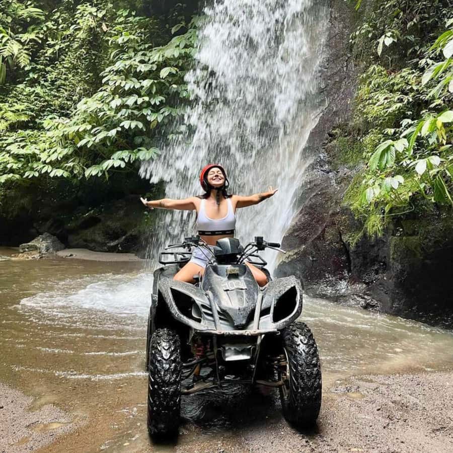 Ubud Bali: Kuber ATV Quad Bike with Long Tunnel & Waterfalls - Entering the 700 Meter Cave Tunnel and Caves Section