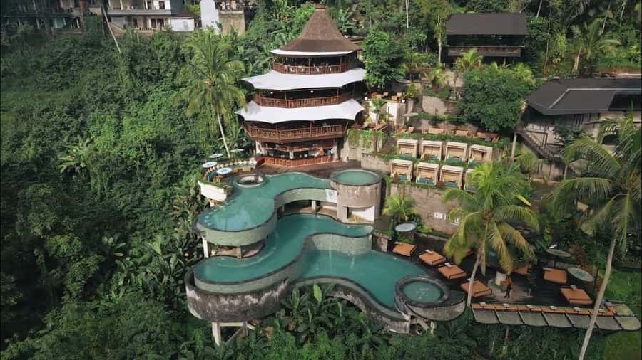Ubud: Cretya Infinity Pool, Hidden Waterfall & Water Temple - OKA Agriculture Bali coffee tasting, tea, and what lunch really means on this day