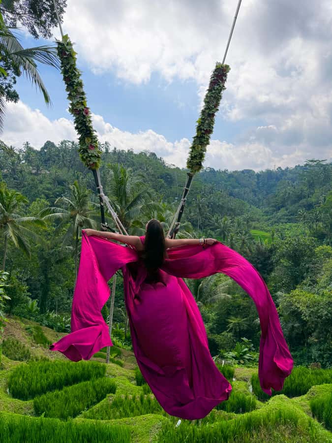 Ubud:Monkey Forest, Rice Terraces, Water Temples, Waterfalls - Ulu Petanu Waterfall: cooling down at the end of a long day