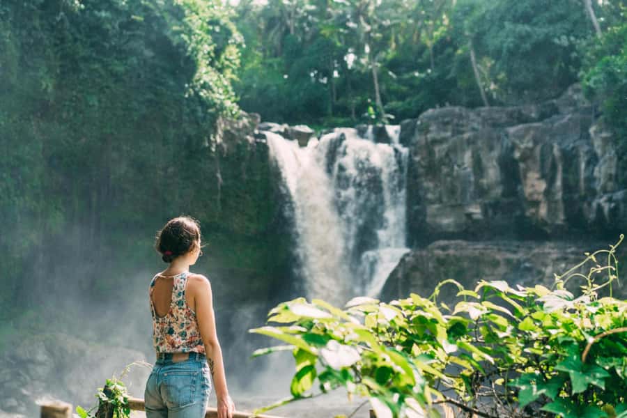 Ubud: Waterfall, Rice Terrace & Temple Private Day Tour - Waterfall time in Ubud: Tegenungan then Kanto Lampo