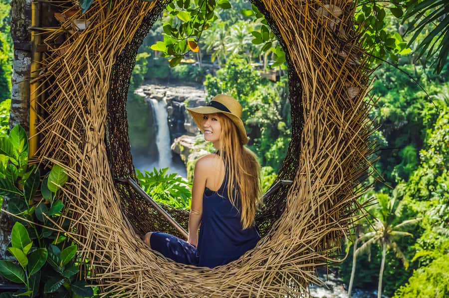 Ubud: Waterfall, Rice Terraces & Monkey Forest Private Tour - Getting Close at Tegenungan Waterfall: Wet Fun and Good Photo Angles