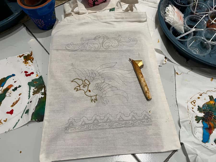 Yogyakarta: Batik Making Class with Expert - Coloring and the Boil Stage: Why Your Patterns Appear After the Wax Disappears