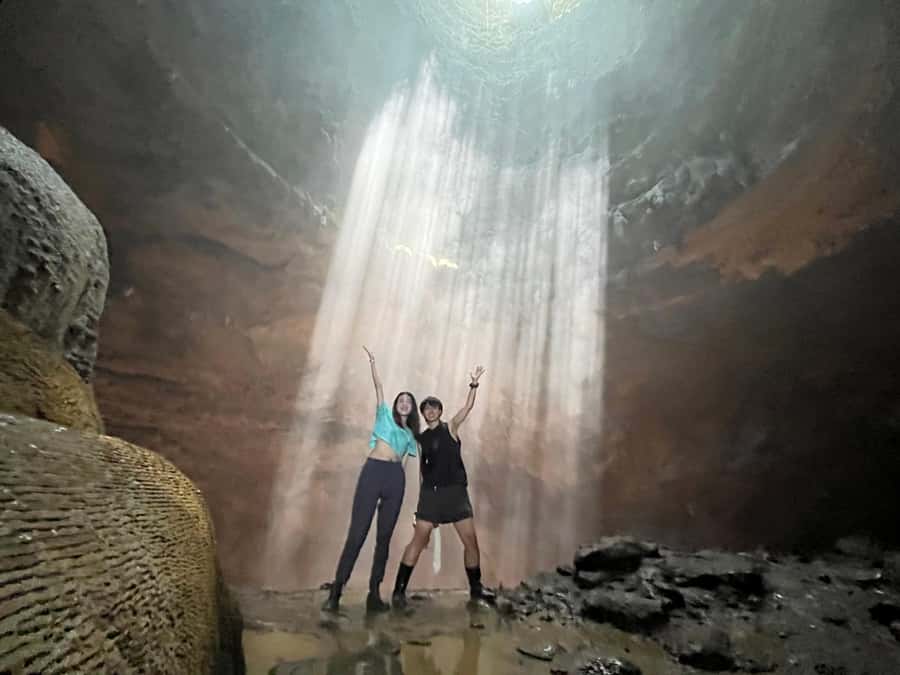 Yogyakarta: Jomblang & Pindul Cave Guided Adventure - Jomblang Cave: Harnesses, The 60-Metre Descent, and The Light Rays
