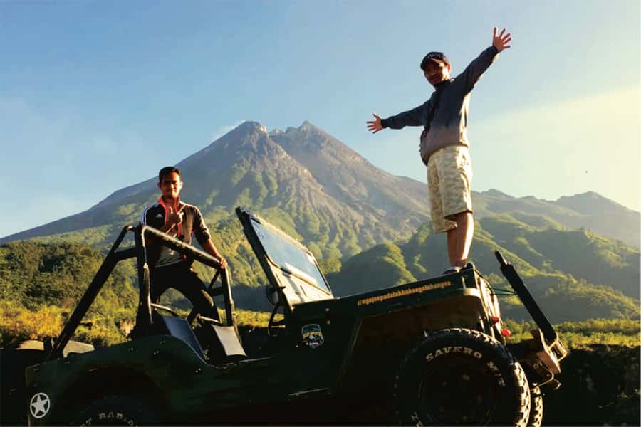 Yogyakarta: Mount Merapi Guided Jeep Safari with Pickup - Inside the Jeep: rough roads, old-school WWII-style rides, and safety basics